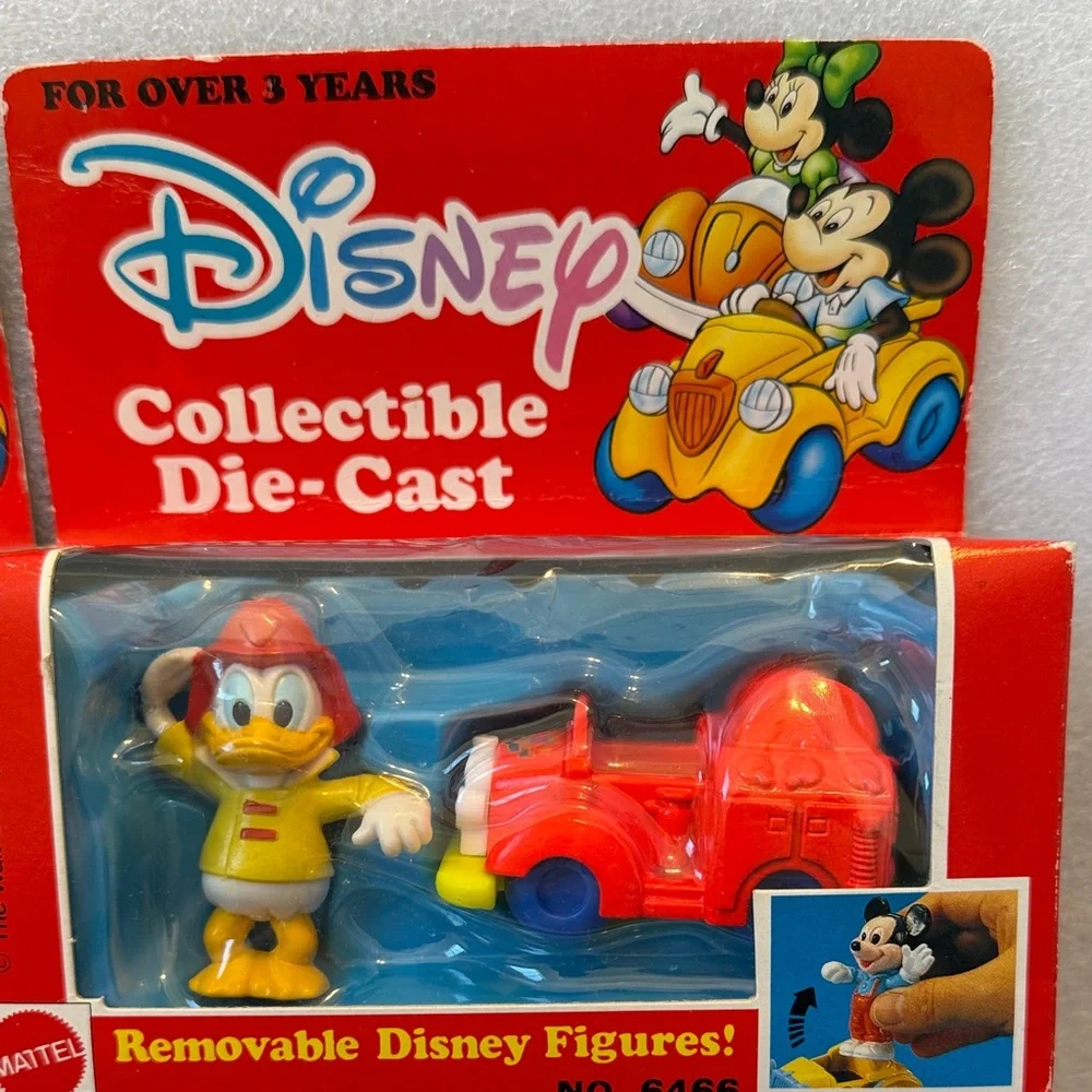 Vintage Disney Die-Cast Toy Cars with Removable Figures - Picture 3 of 9